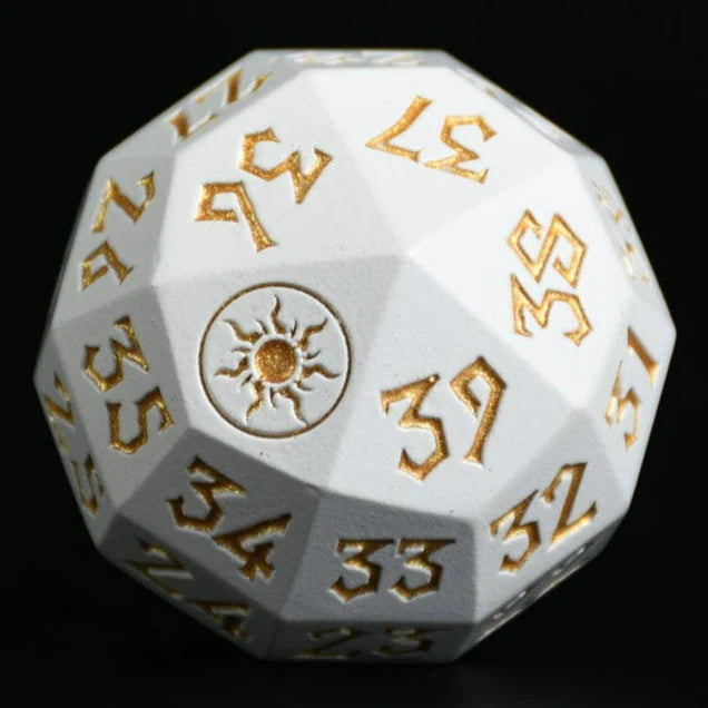 Plains Mana Spindown Metal D40 - Misty Mountain Gaming MM51926