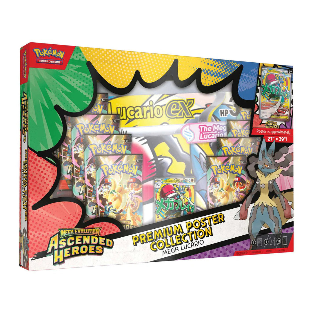 Pokemon TCG Mega Evolution Ascended Heroes Premium Poster Collection (Store Pickup ONLY)
