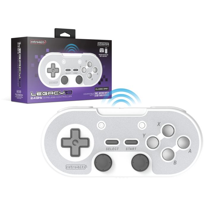 Retrobit Legacy16 2.4GHz Wireless Controller V2 for Super Nintendo SNES Switch PC NA41526