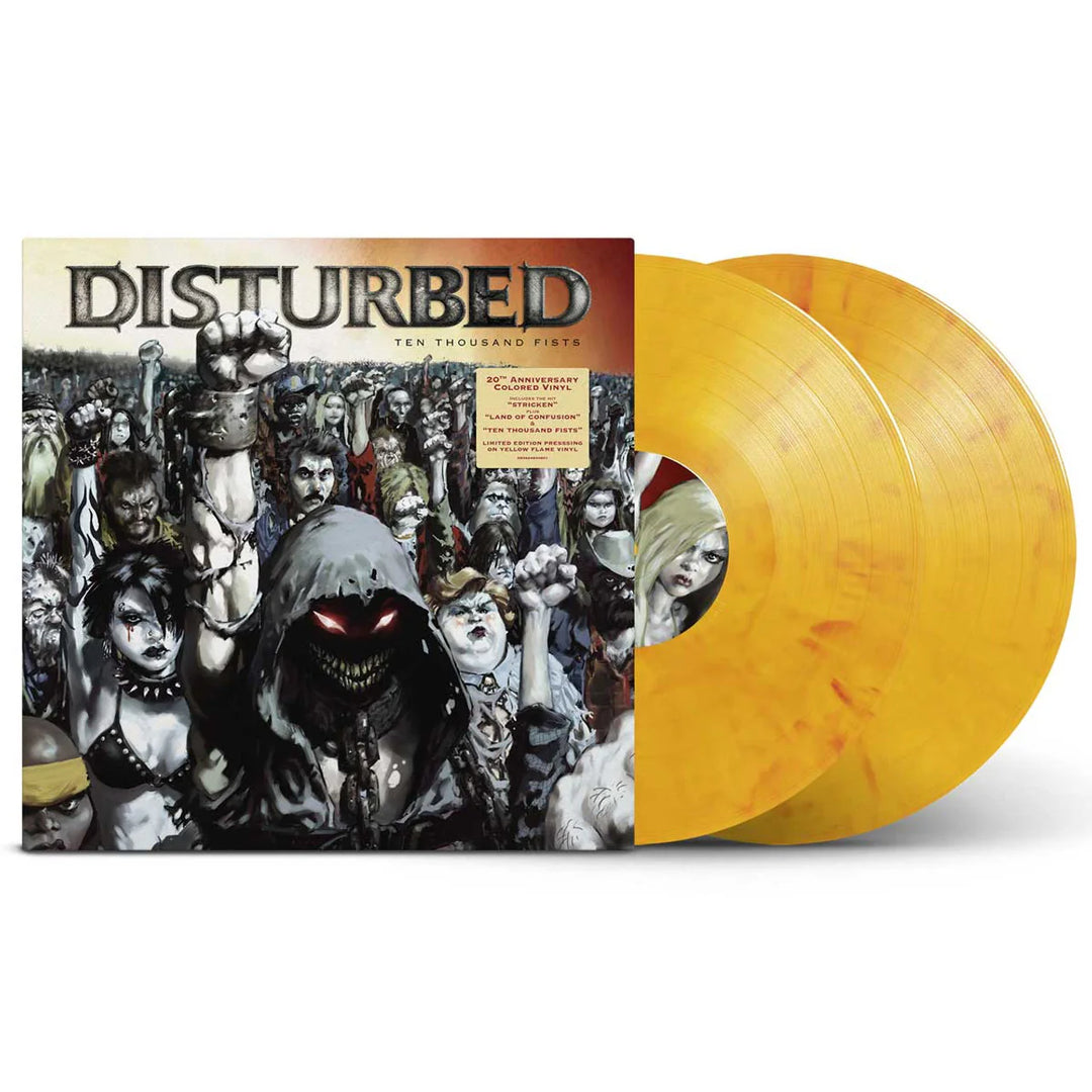 Disturbed - Ten Thousand Fists [2LP] (Yellow Flame Vinyl) - Vinyl Record NVR52026