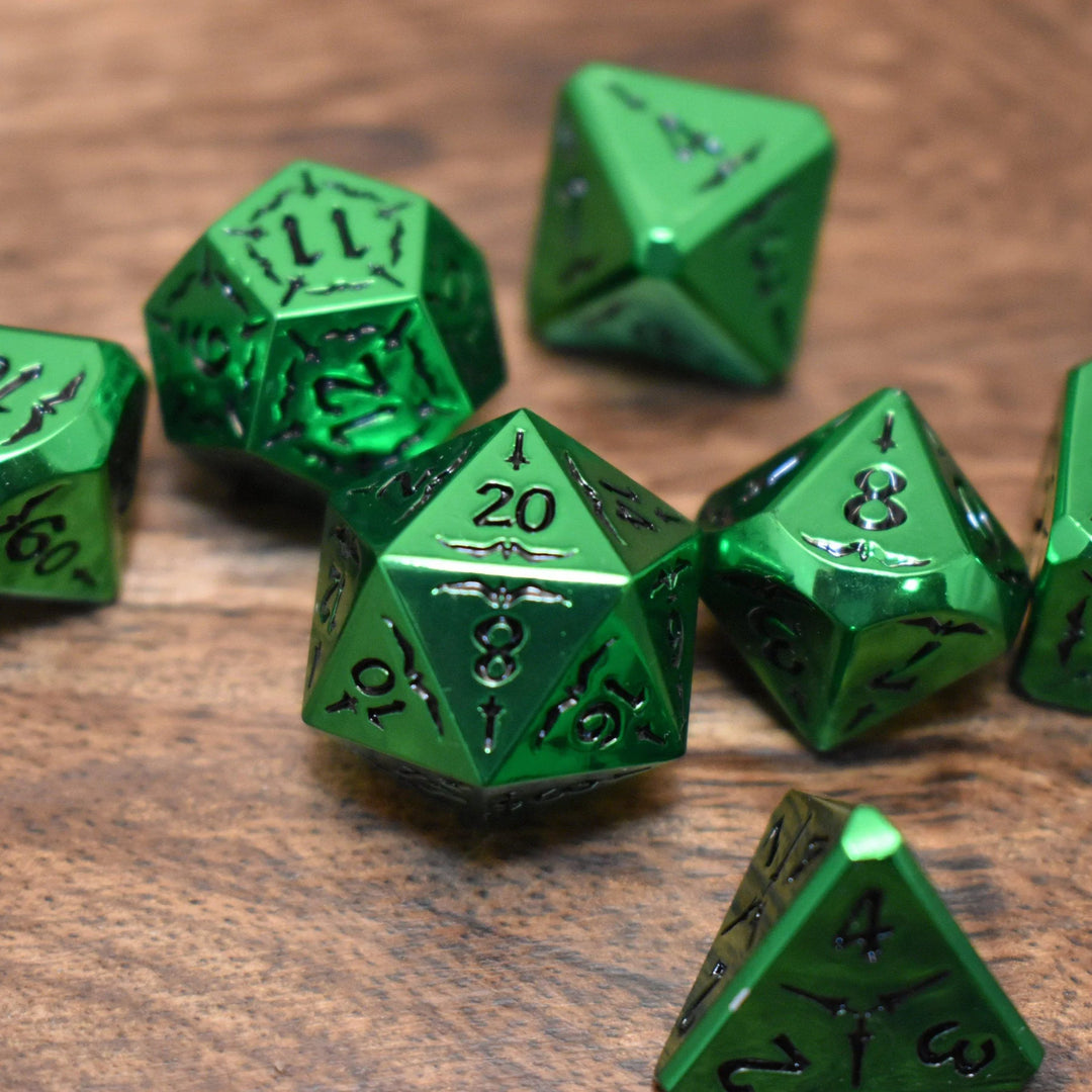 Sword of the Emerald Isles Metal Dice Set - Misty Mountain Gaming MM51926