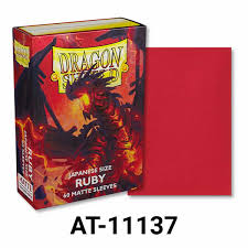 Dragon Shield Sleeves: Japanese- Matte Ruby 'Geledar' (60) MD51326