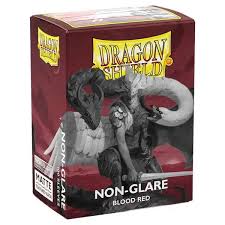 Dragon Shield Sleeves: Standard- Matte Non- Glare Blood Red MD51326