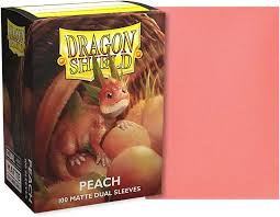 Dragon Shield Sleeves: Standard DUAL- Matte Peach 'Piip' (100 ct.) MD51326