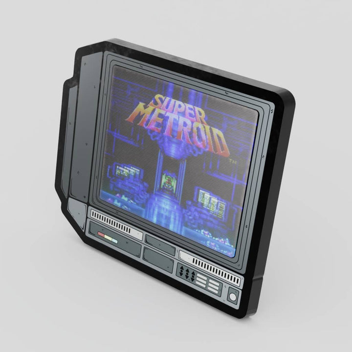 2.5" Lenticular Super Metroid CRTV Enamel Pin - NE32726