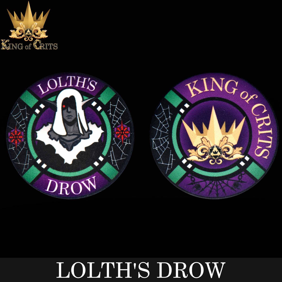 King of Crits Lolth's Drow - 11 Dice Set NE4226