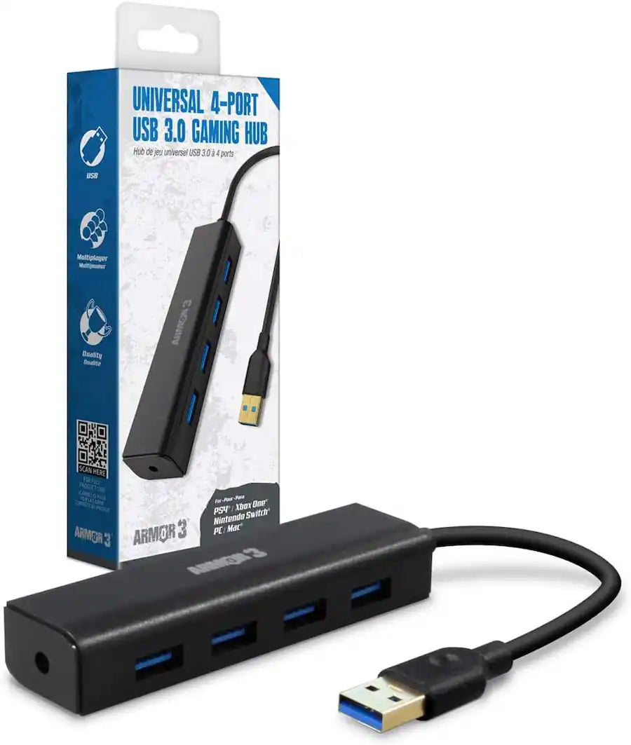 Armor 3 - Universal 4-Port USB 3.0 Gaming Hub NA41626