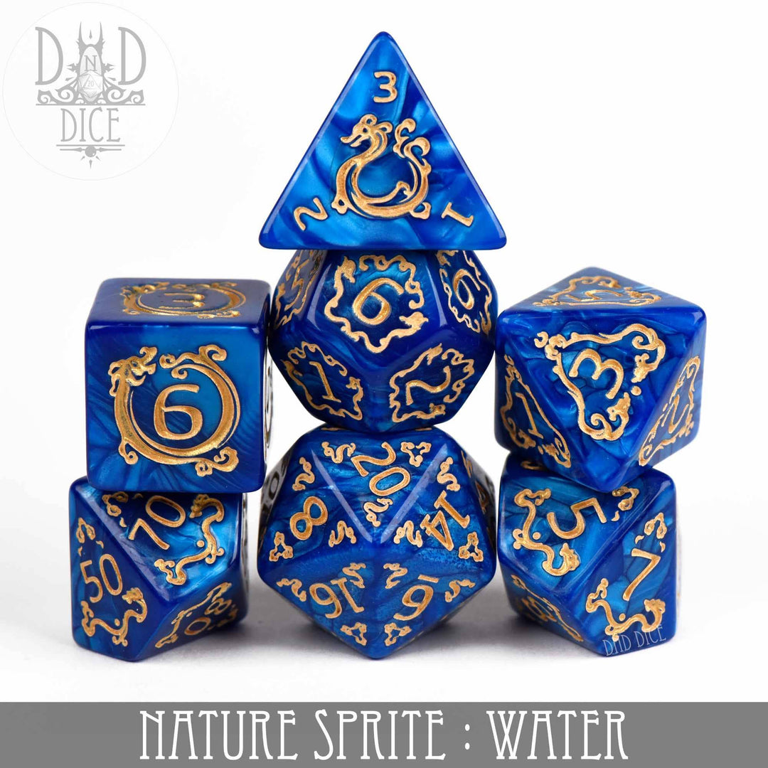 King of Crits Nature Sprite: Water Dice Set NE4226