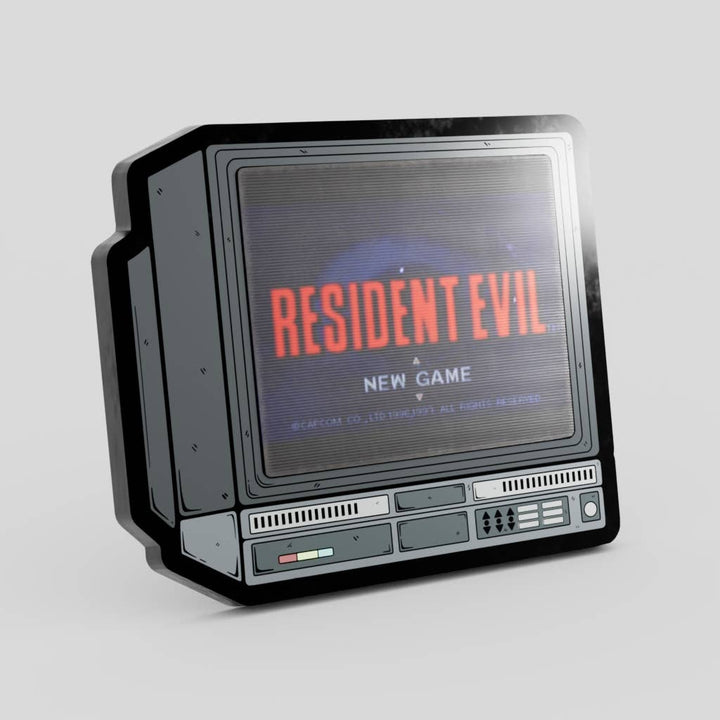 2.5" Lenticular Resident Evil 1 CRTV Enamel Pin - NE32726