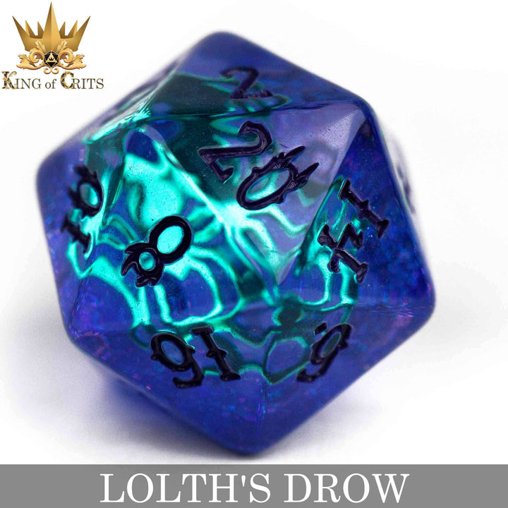 King of Crits Lolth's Drow - 11 Dice Set NE4226