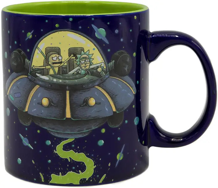 Rick and Morty Spaceship Googus Coffee Mug