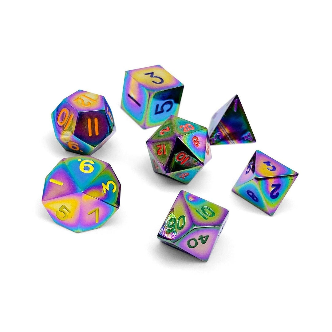 Norse Foundry BiFrost - 7 Piece Metal D&D & RPGs Dice Set NE31726
