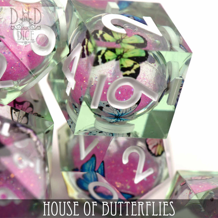 King of Crits House of Butterflies (Liquid Core) Dice Set NE4226