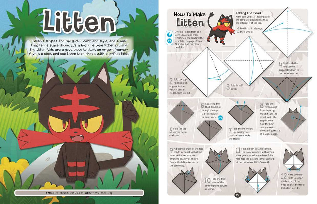 Pokémon Origami: Fold Your Own Alola Region Pokémon by The Pokemon Company NE32536