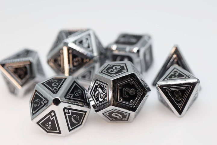 Alchemist Metals: Necrotic Metal RPG Dice Set - NE043026