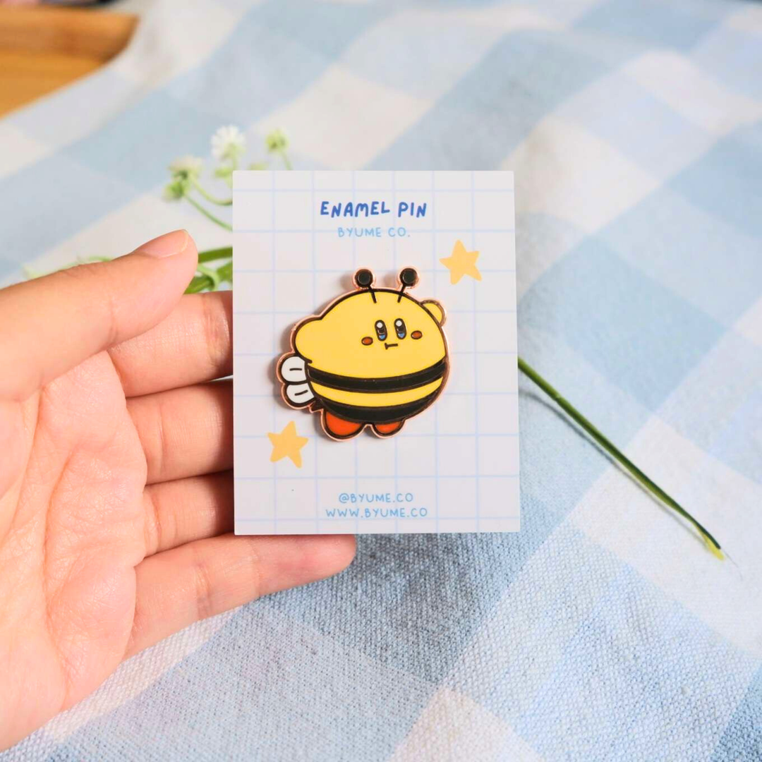 Kir(bee) Hard Enamel Rose-Gold Plated Pin NE72726