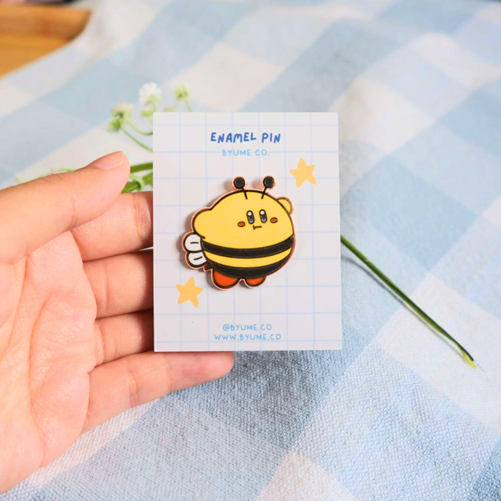 Kir(bee) Hard Enamel Rose-Gold Plated Pin NE72726
