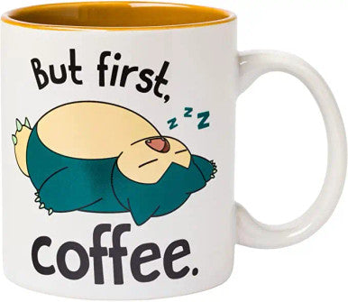 Pokemon Snorlax I Need Coffee 20oz Ceramic Mug