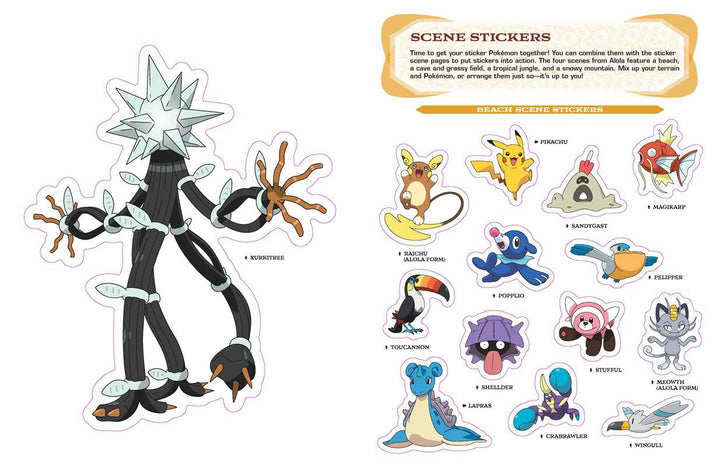 Pokémon Alola Region Sticker Book by The Pokemon Company International NE32526
