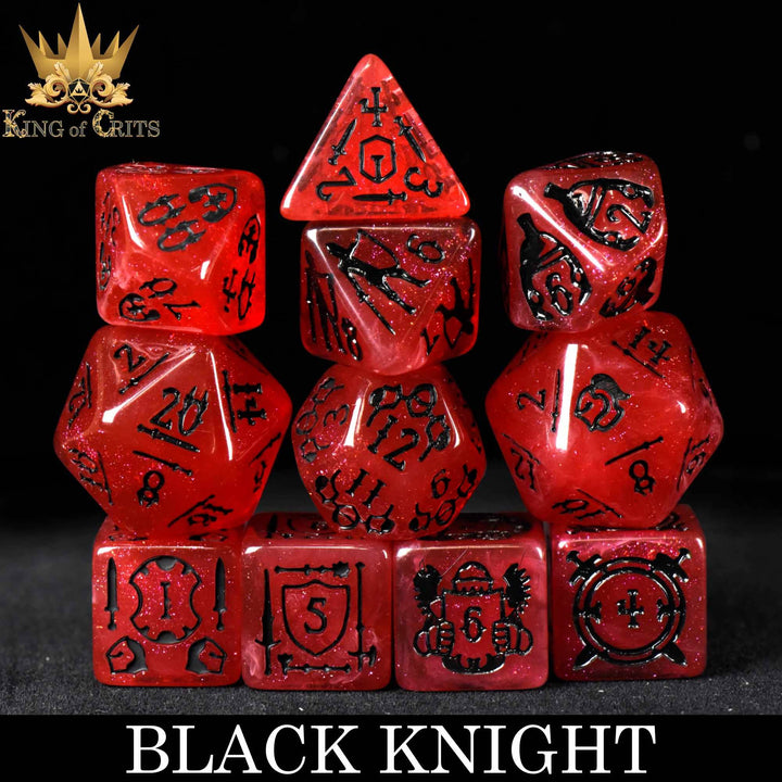 King of Crits Black Knight - 11 Dice Set NE4226