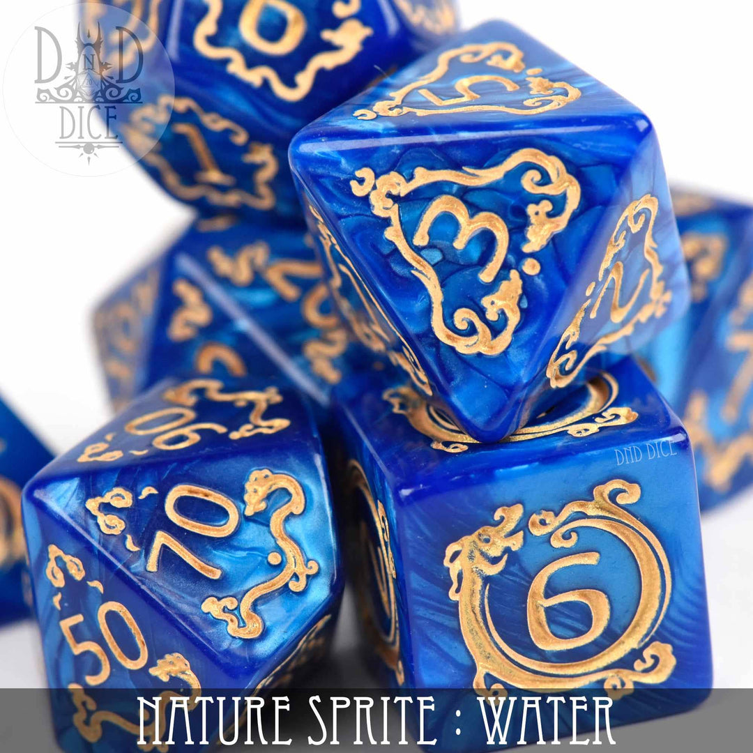 King of Crits Nature Sprite: Water Dice Set NE4226