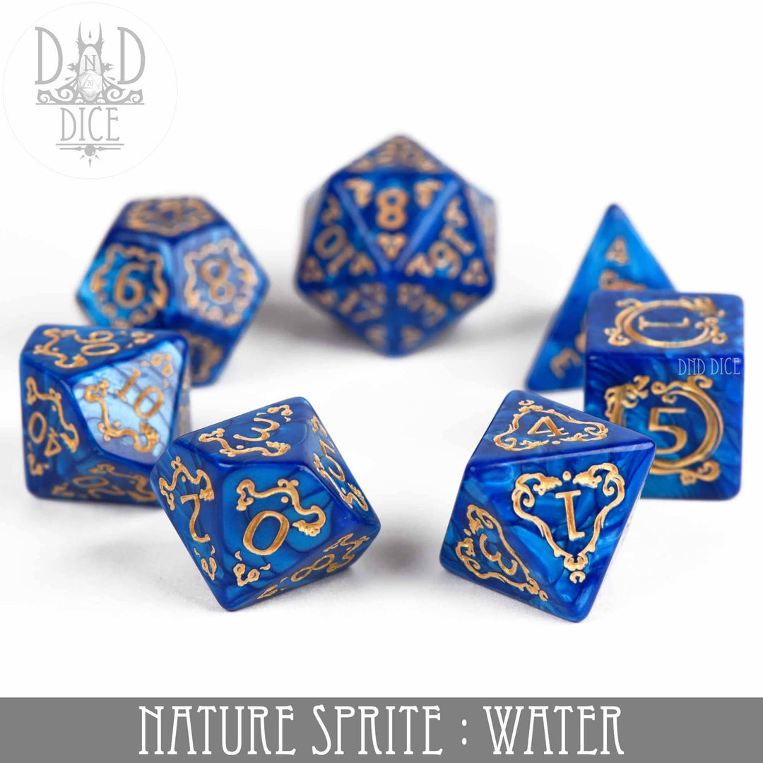 King of Crits Nature Sprite: Water Dice Set NE4226