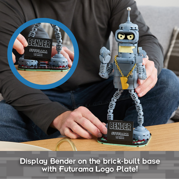 Futurama Bender Brick Building Figure NE33126