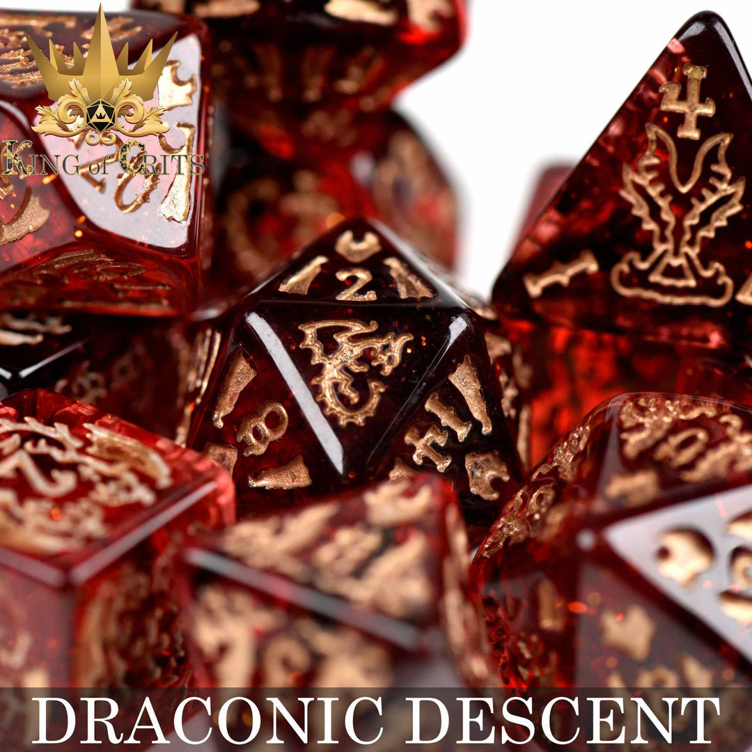 King of Crits Draconic Descent - 11 Dice Set NE4226