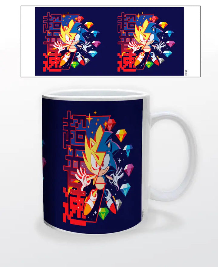 Sonic- Super Sonic Emeralds 11oz Mug