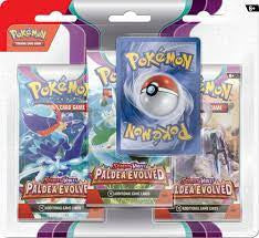 Pokemon TCG Paldea Evolved Booster 3 Pack with Promo Card