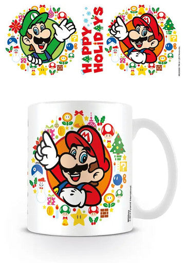 Super Mario - Happy Holidays 11oz Mug