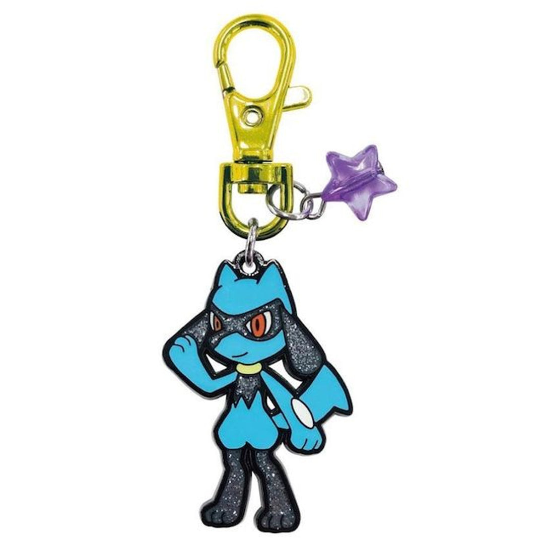 Pokemon Sparkling Metal Keychain - Riolu