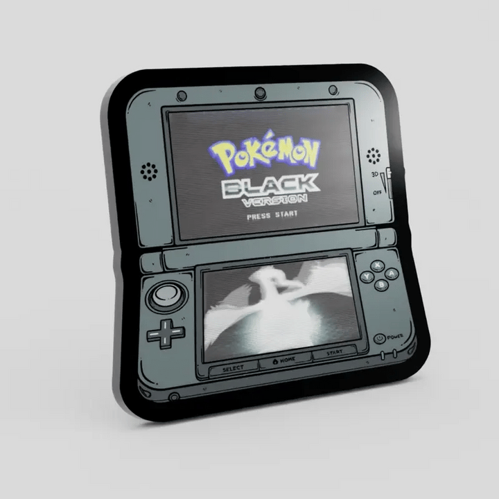 3DS 2.5" Lenticular Pokemon Black Pin