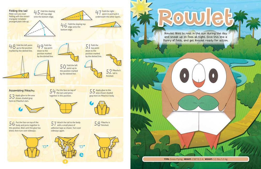 Pokémon Origami: Fold Your Own Alola Region Pokémon by The Pokemon Company NE32536