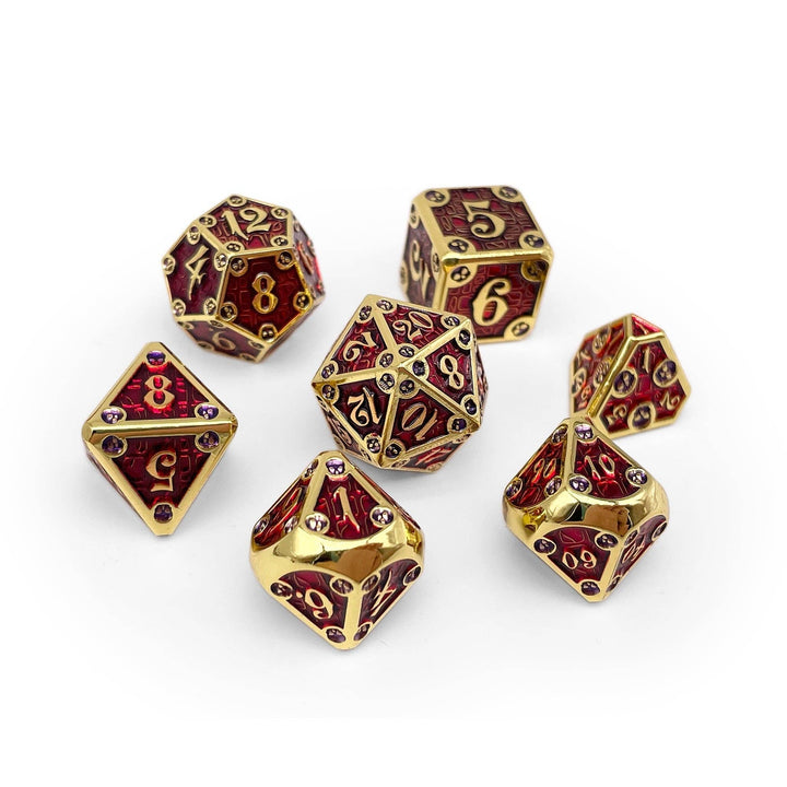 Norse Foundry Dungeon Delve - Blood Oath 7 Piece RPG set Alloy Metal Dice NE31726