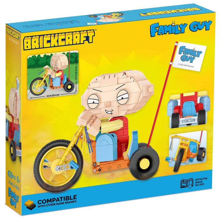 BrickCraft Family Guy Stewie on Trike Brick Building Set - NE52026