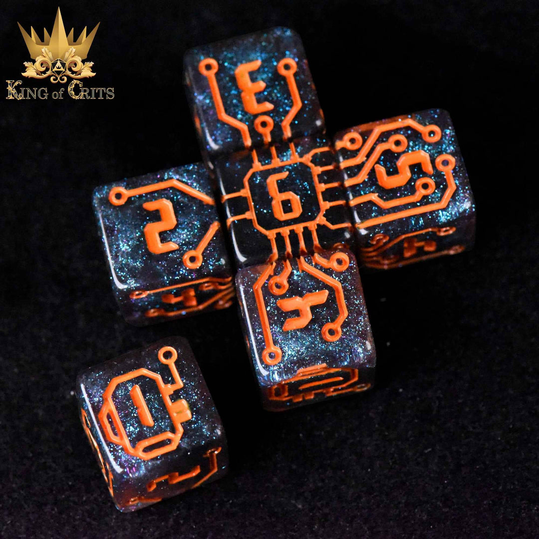 King of Crits Digital Dystopia - 11 Dice Set NE4226