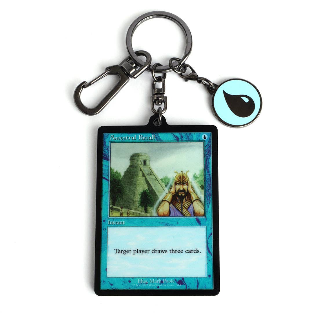 Pintrill MTG Ancestral Recall Keychain NE72726
