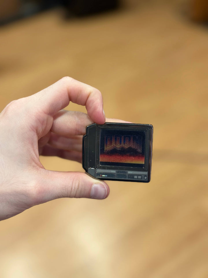 2.5" Lenticular Doom CRTV Enamel Pin - NE32726