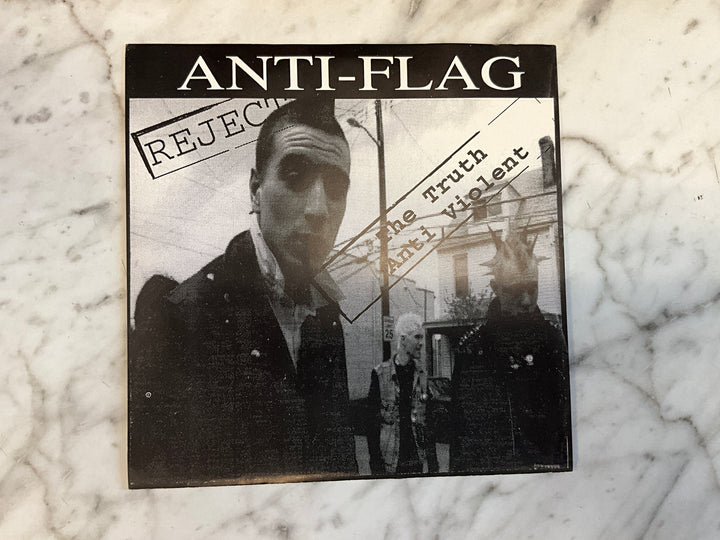 Against All Authority / Anti-Flag (Black Vinyl, 7”) Very Good VR102926
