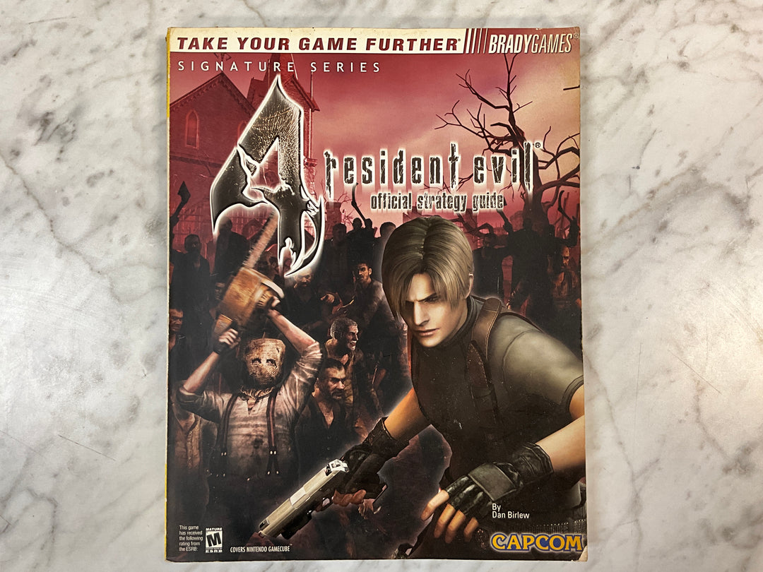 Resident Evil 4 Official Brady Games w/ Poster (Gamecube) - Strategy Guide ST103026
