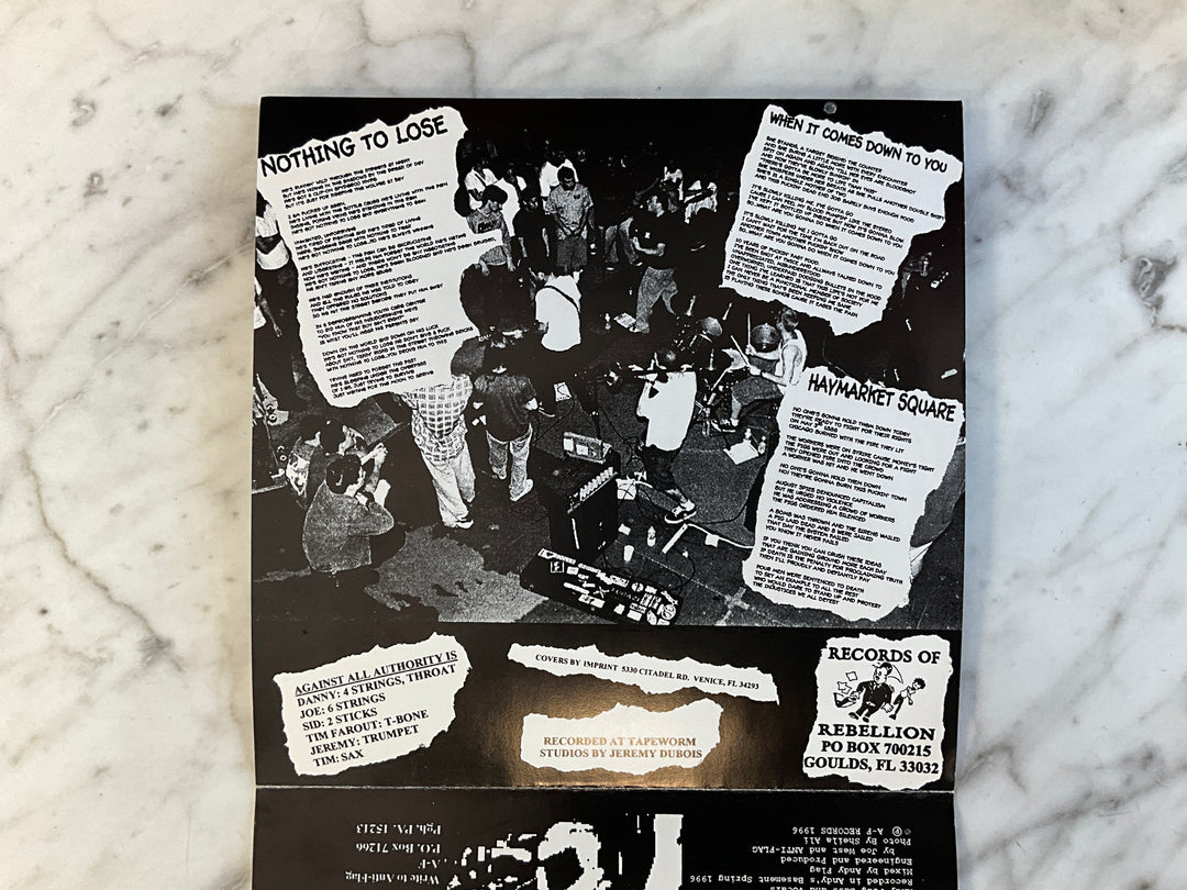 Against All Authority / Anti-Flag (Red Vinyl, 7”) Very Good VR102626