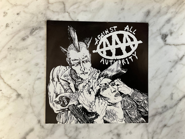 Against All Authority / Anti-Flag (Red Vinyl, 7”) Very Good VR102626