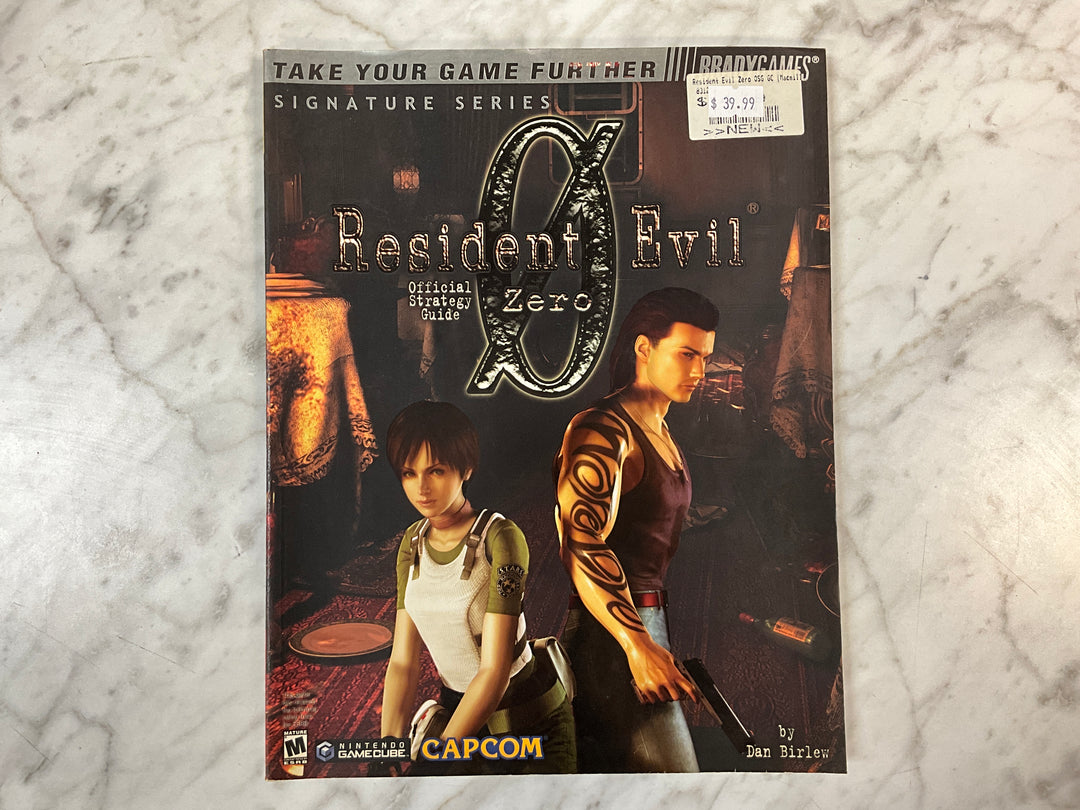 Resident Evil Zero Official Brady Games w/ Poster - Strategy Guide ST103026