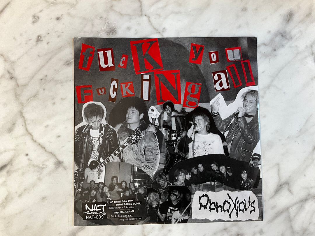 Anti-Flag / Obnoxious - I’d Rather Be In Japan!!! / Fuck You Fucking All (Black Vinyl, 7”) Very Good VR102926