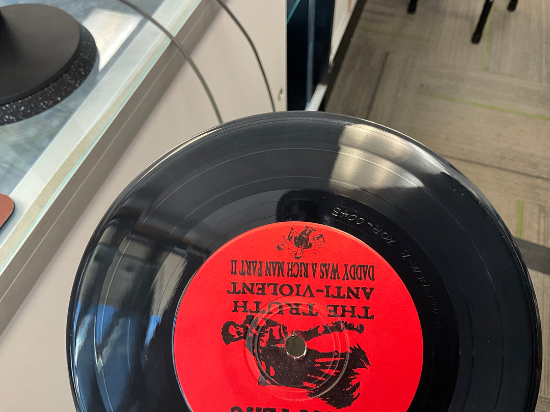 Against All Authority / Anti-Flag (Black Vinyl, 7”) Very Good VR102926