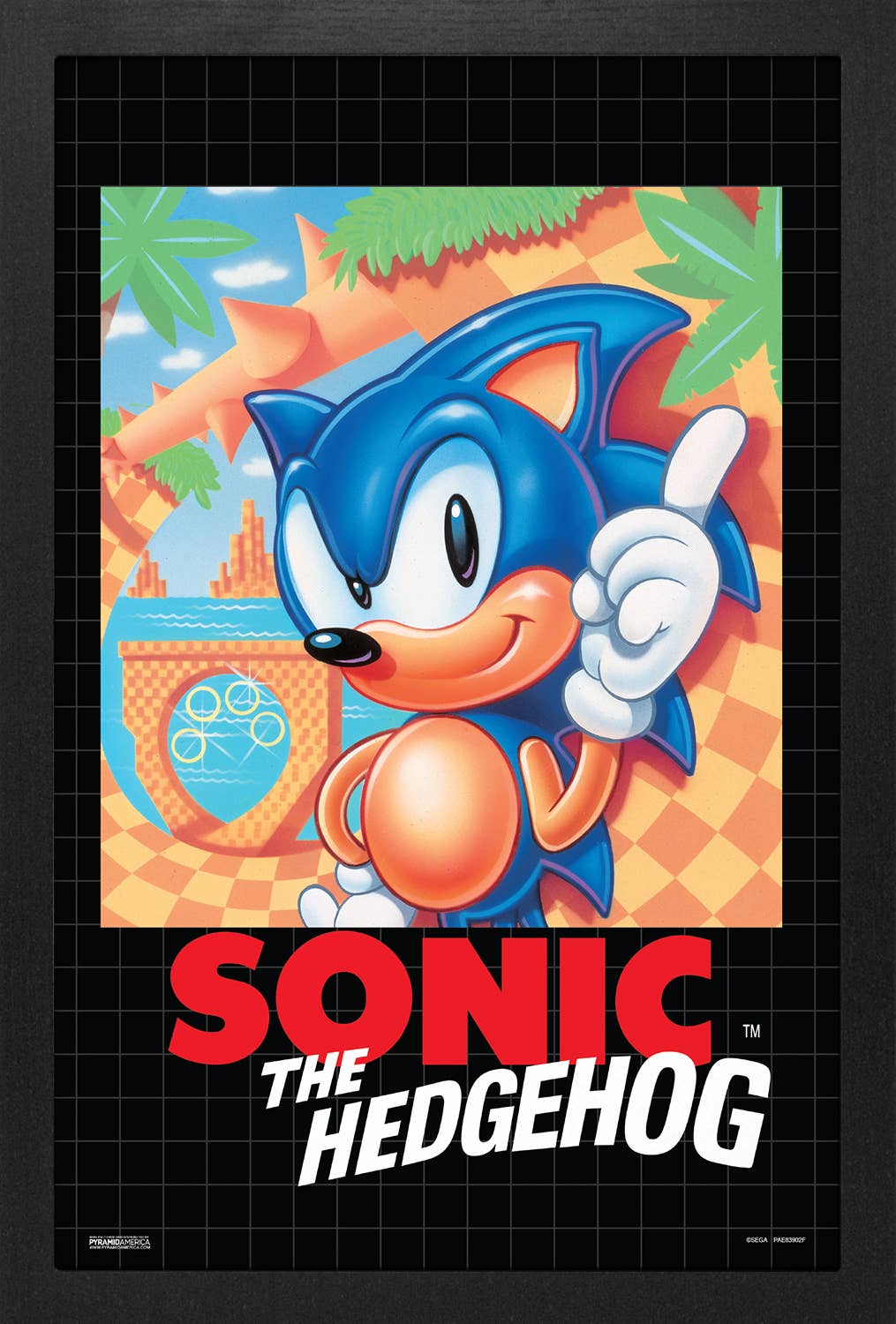 Sonic The Hedgehog (Cover) Framed Art Print