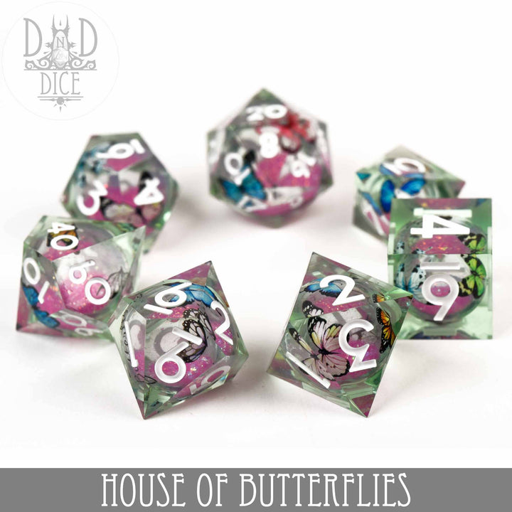 King of Crits House of Butterflies (Liquid Core) Dice Set NE4226