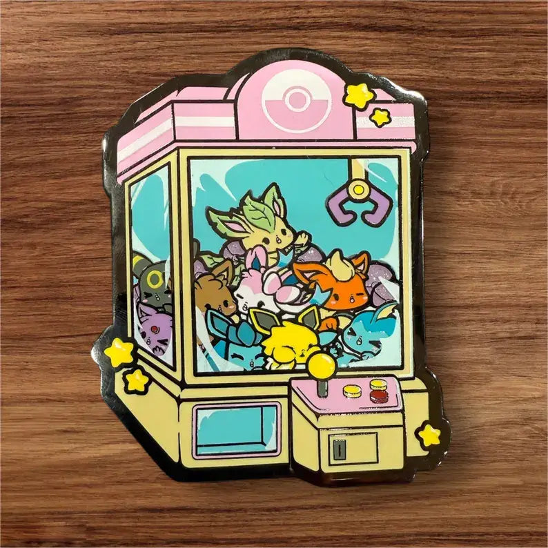 Eeveelutions Claw Machine 3.5" Hard Enamel Pin - NE32726
