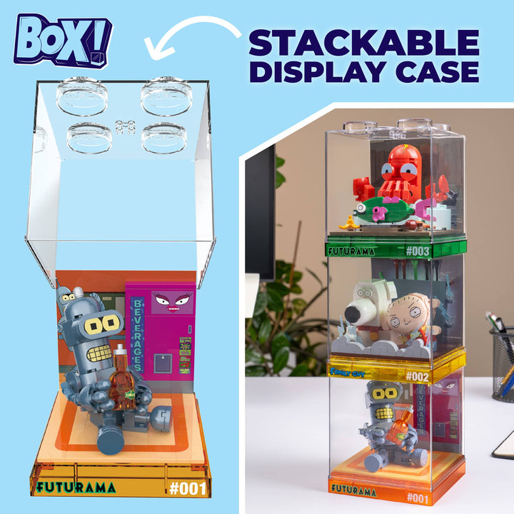 BrickCraft Futurama Baby Bender Box! Collectible Display Cube - NE33126